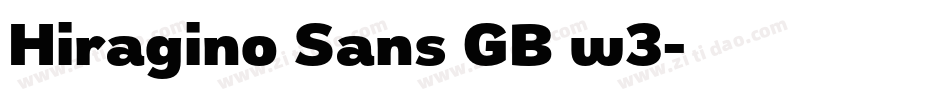 Hiragino Sans GB w3字体转换